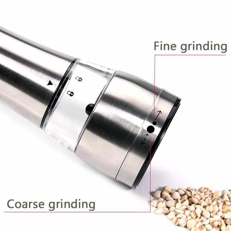 Frendorf | Premium Edelstahl Salz- und Pfeffermühle Set - Set von 2