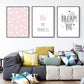 Modern Nursery Love - Leinwand Wandkunstmalerei