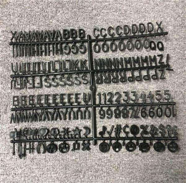 Buchstabenbrett-Schild Nachricht für Zuhause