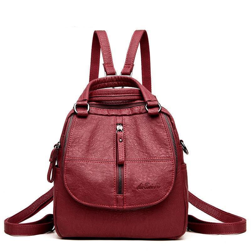 Frendorf | Fashion Leder Mehrzweck Rucksack Schulter Handtasche