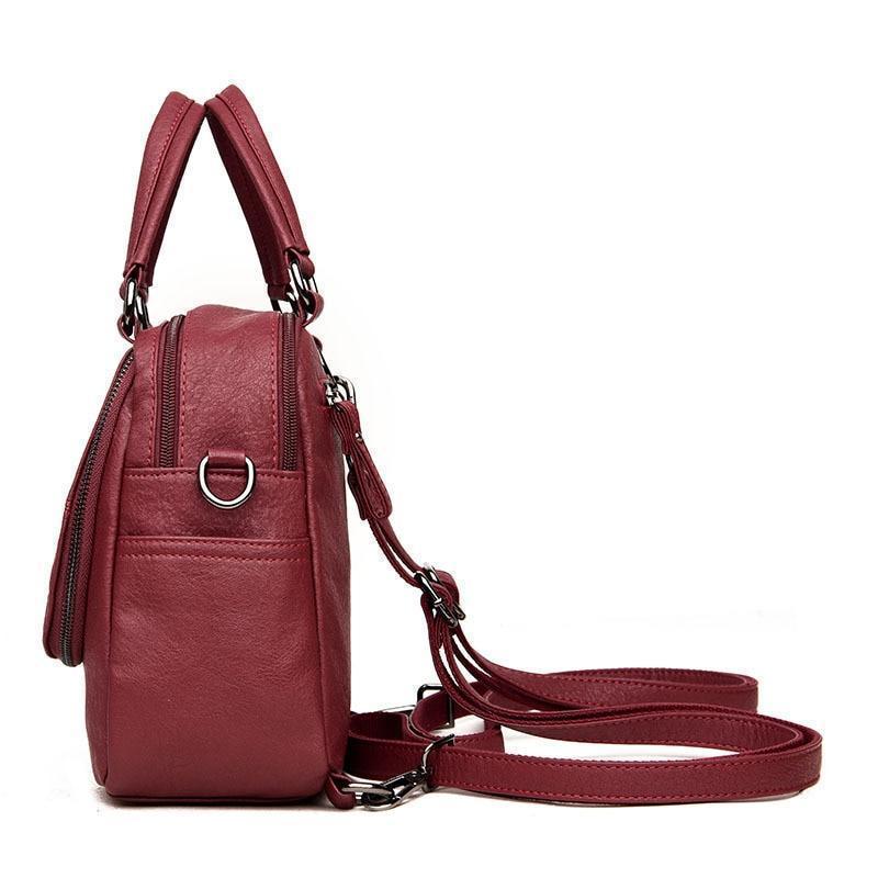 Frendorf | Fashion Leder Mehrzweck Rucksack Schulter Handtasche