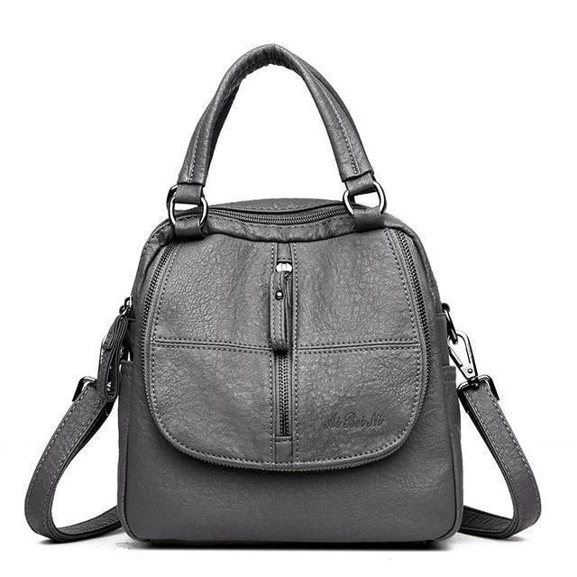 Frendorf | Fashion Leder Mehrzweck Rucksack Schulter Handtasche