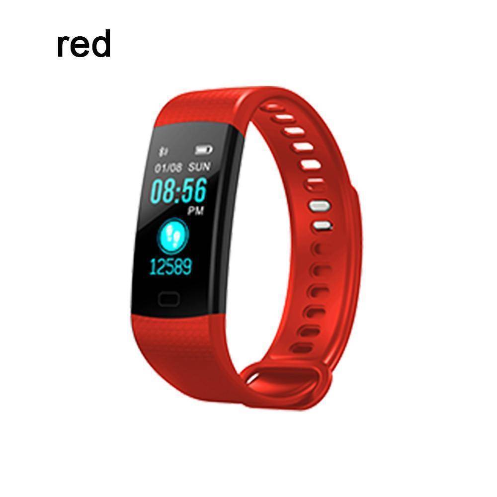 Frendorf | Bluetooth Smart-Armbanduhr für Android IOS Schlafüberwachung Farbarmband OLED IP65 Stoppuhr Blutdruck