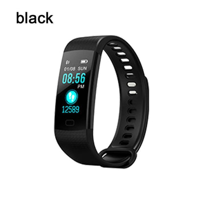 Frendorf | Bluetooth Smart-Armbanduhr für Android IOS Schlafüberwachung Farbarmband OLED IP65 Stoppuhr Blutdruck