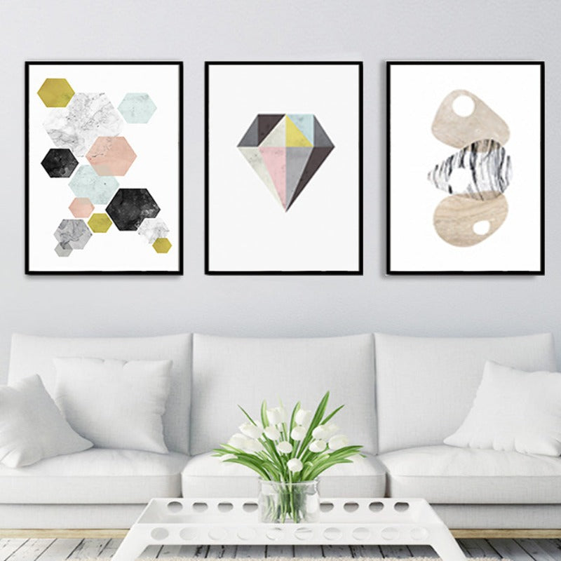Modern Nordic Poster - Leinwand Wandkunst Malerei