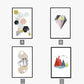 Modern Nordic Poster - Leinwand Wandkunst Malerei