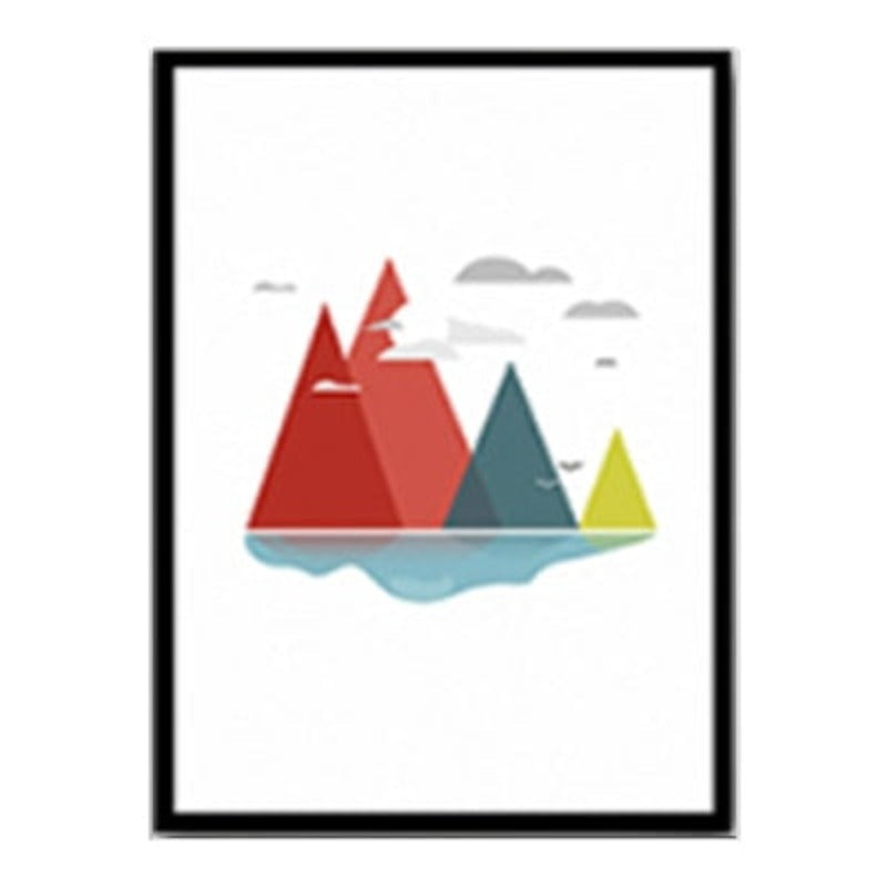 Modern Nordic Poster - Leinwand Wandkunst Malerei