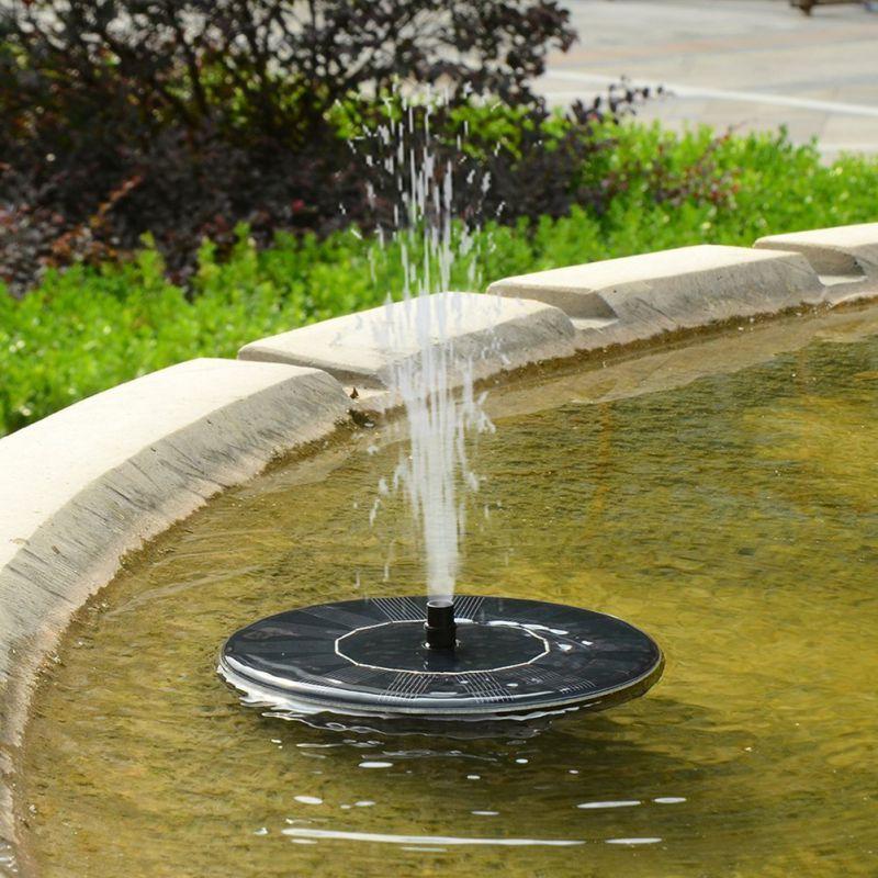 Frendorf | SolarSpring Vital Solarbrunnen | Schwimmende Teichpumpe | Gartendeko | Solar-Wasserspiel für Außen
