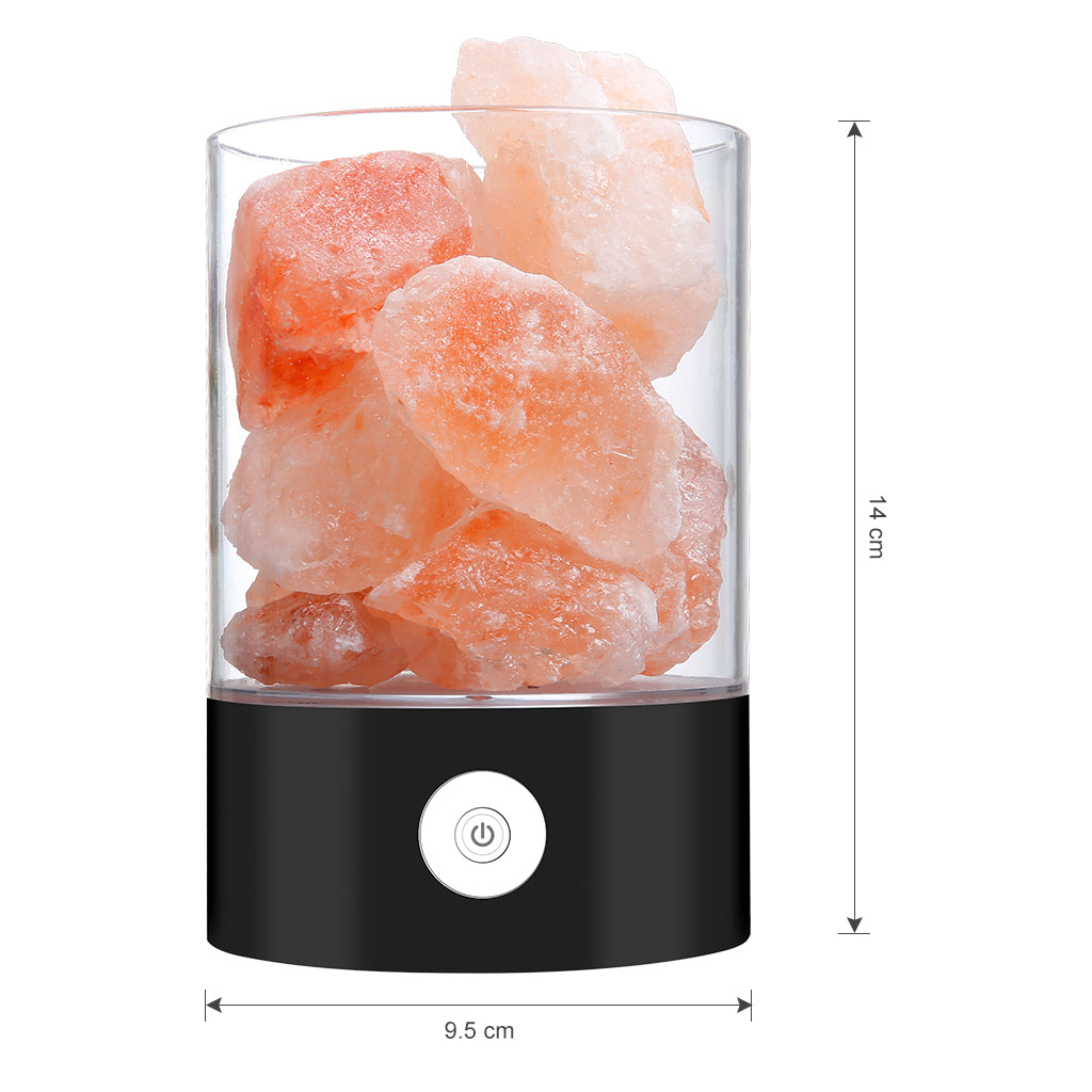 Himalayan Salt Schreibtischlampe & Luftreiniger Weiß