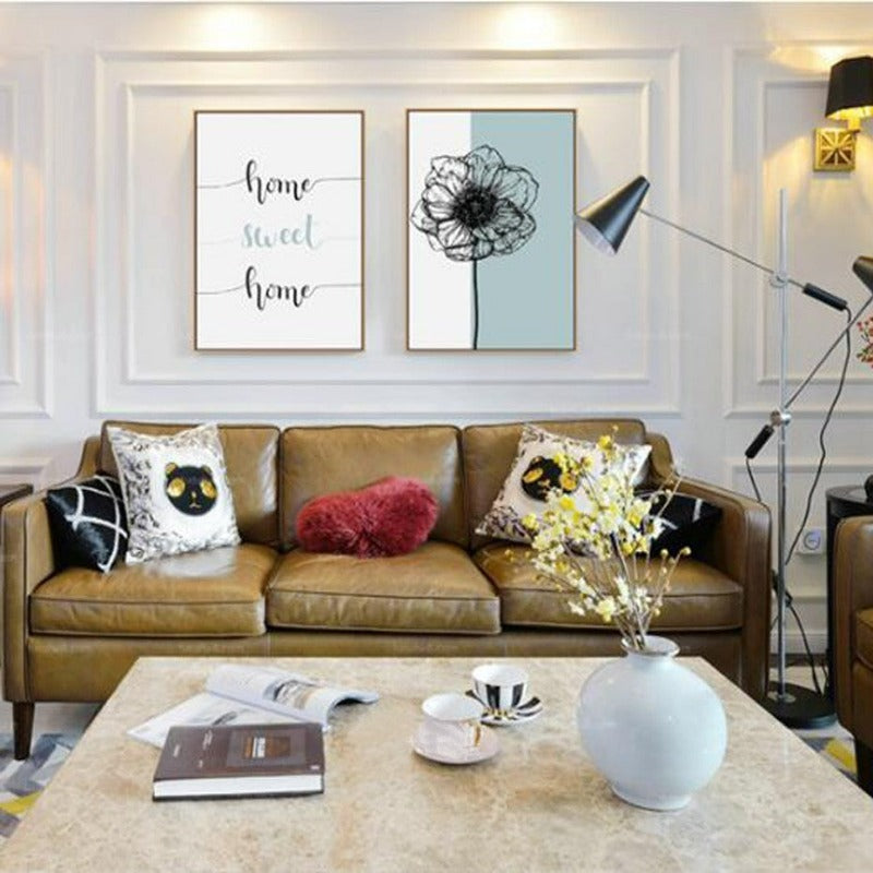 Nordic Home Sweet Home Löwenzahn Poster - Leinwand Wandkunst Gemälde