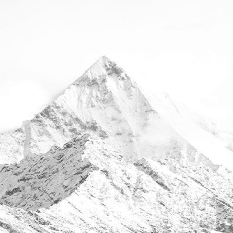 Schwarz-Weiß Hochlandlandschaft - Leinwand Wandkunst Gemälde