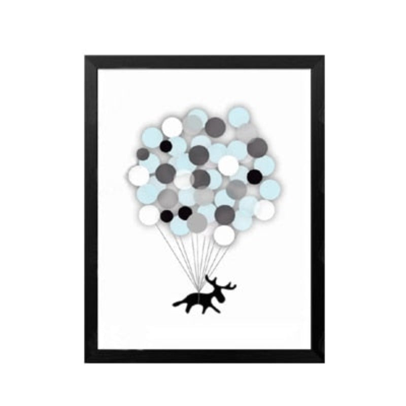 Cartoon Panda Ballon Kinder Geschenk - Leinwand Wandkunst Gemälde