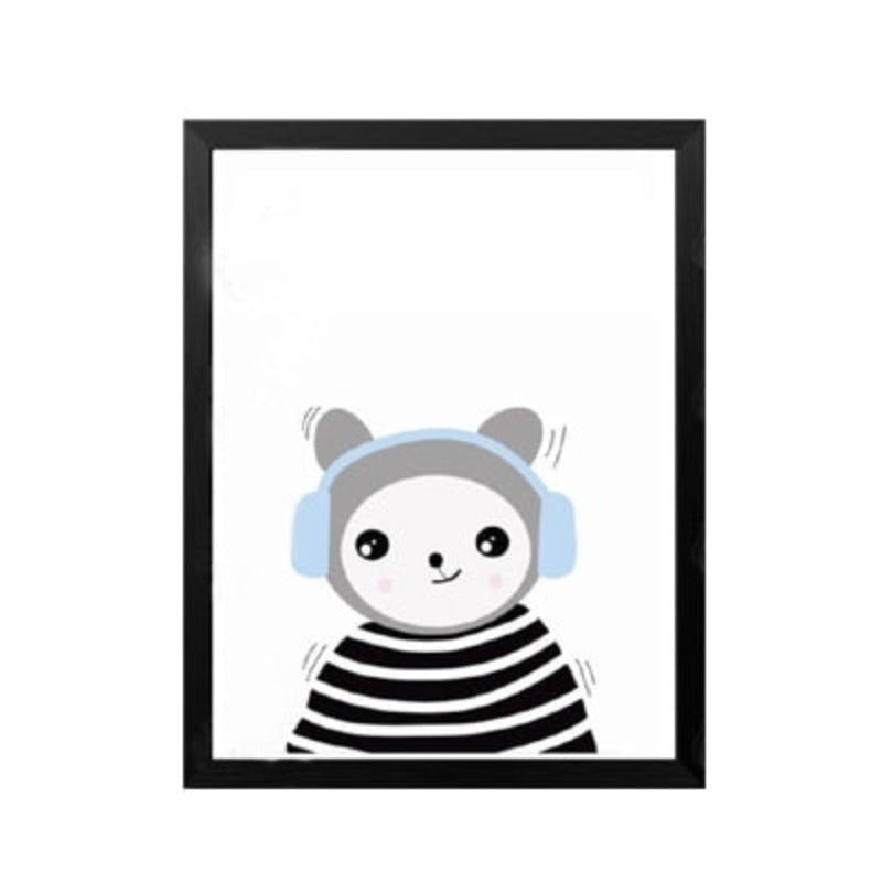 Cartoon Panda Ballon Kinder Geschenk - Leinwand Wandkunst Gemälde