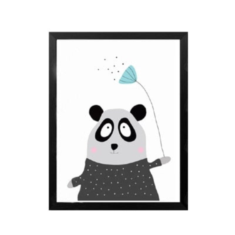 Cartoon Panda Ballon Kinder Geschenk - Leinwand Wandkunst Gemälde