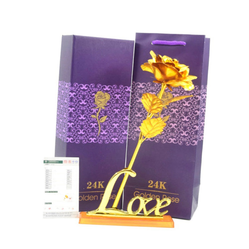 Frendorf | 24k vergoldete Rose | Inklusive Zertifikat und luxuriöser Geschenkbox