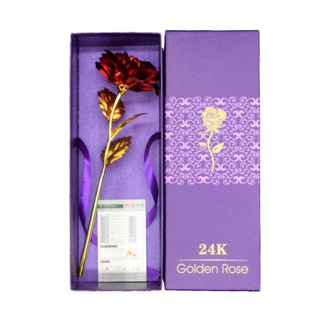 Frendorf | 24k vergoldete Rose | Inklusive Zertifikat und luxuriöser Geschenkbox