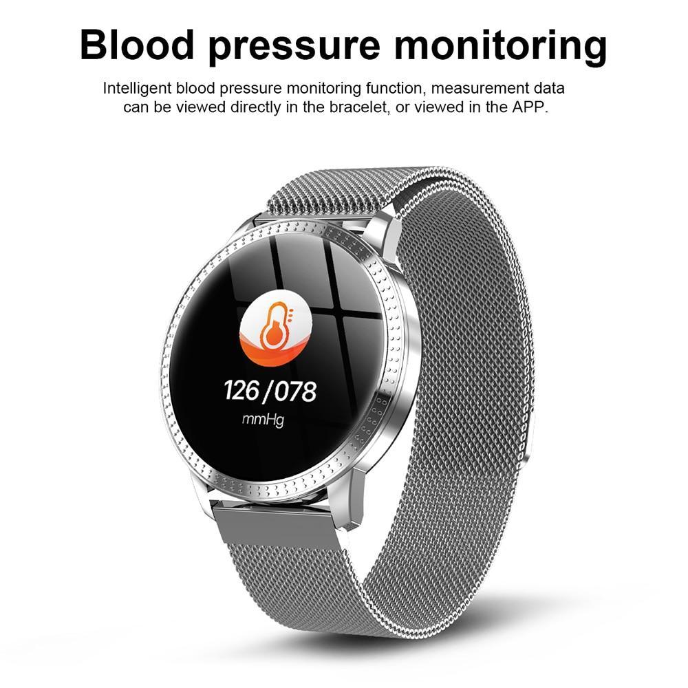 Frauen Smartwatch mit Bluetooth – Kompatibel mit Android & iOS, Wasserdicht & Leicht