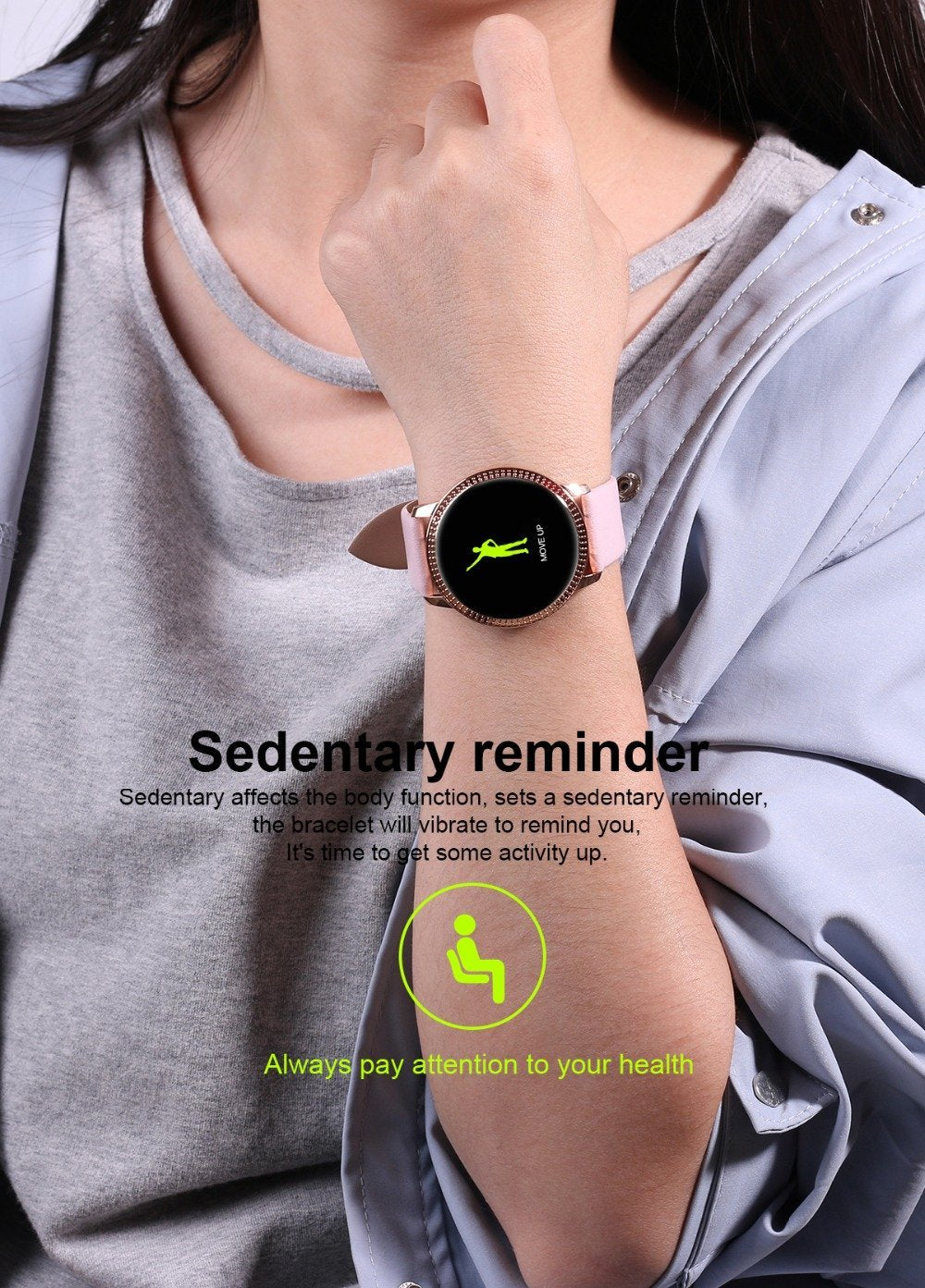 Frauen Smartwatch mit Bluetooth – Kompatibel mit Android & iOS, Wasserdicht & Leicht