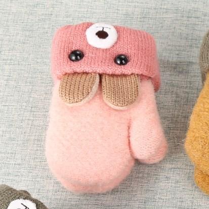 Frendorf | Gefütterte Kinder-Fäustlinge mit Hasenmotiv & Kordel – 1+1 Gratis – 0–4 Jahre