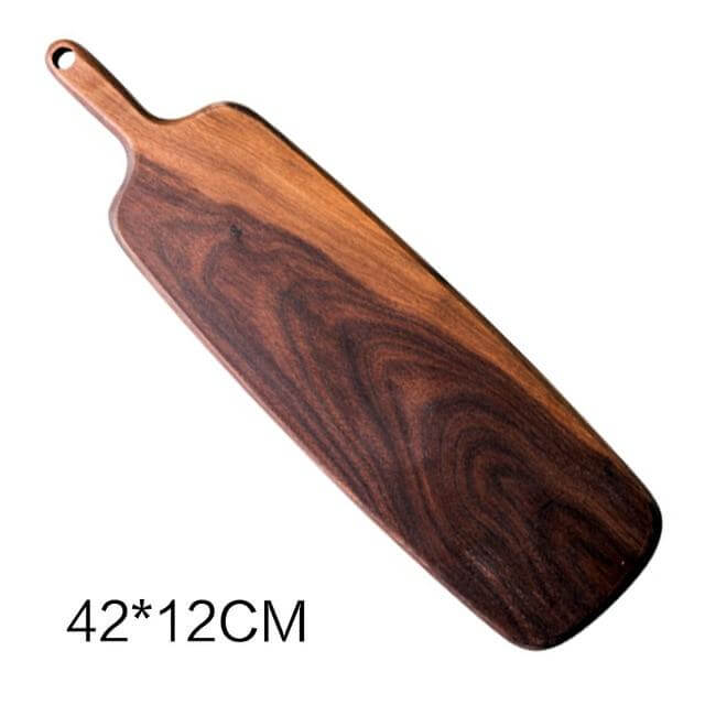 Japanischer Walnuss/Buche Spezialform Schneidebrett aus massivem Holz