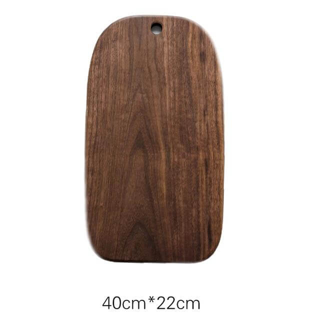 Japanischer Walnuss/Buche Spezialform Schneidebrett aus massivem Holz