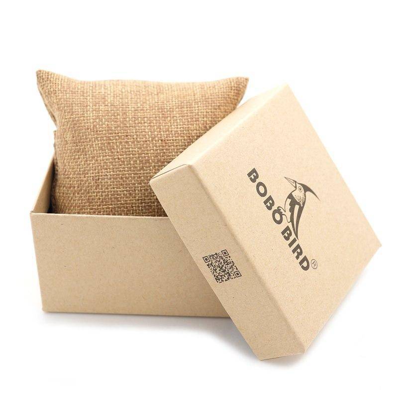 Frendorf | Bamboo Holz Unisex Uhr - Regenbogen Lederband mit Holzgeschenkbox