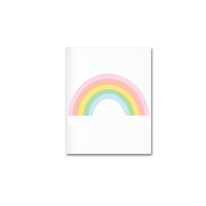 Moderne Cartoon Regenbogen - Leinwand Wand Kunst Gemälde