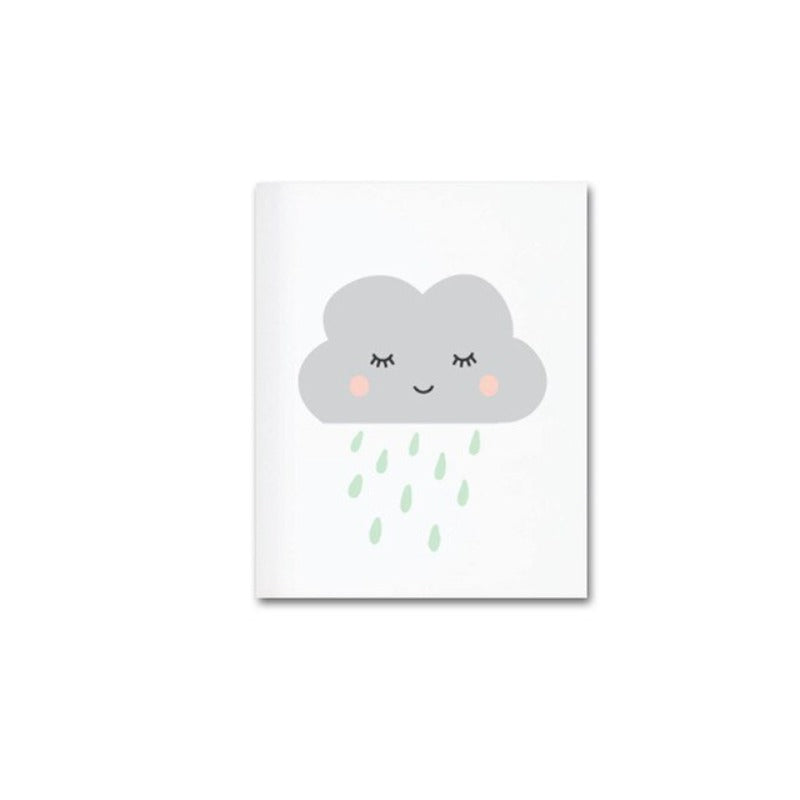 Moderne Cartoon Regenbogen - Leinwand Wand Kunst Gemälde