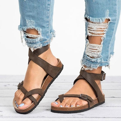 Frendorf | Flache Sandalen aus Leder