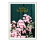 Moderne Pinkfarbene Blumen Schöne Pastorale Poster Drucke - Leinwand Wandkunst Malerei