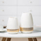 Frendorf | Marbelle Gold Akzent Marmorvase | Elegante Wohnkultur | Große & Kleine Größen