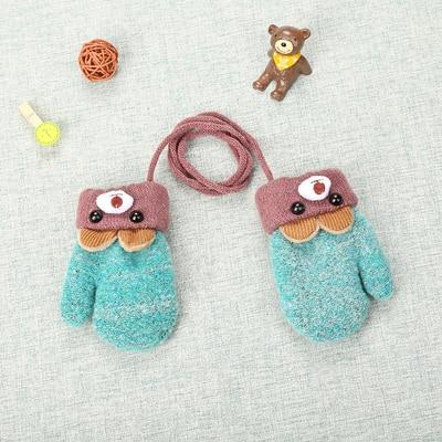Frendorf | Gefütterte Kinder-Fäustlinge mit Hasenmotiv & Kordel – 1+1 Gratis – 0–4 Jahre