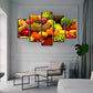 5 Panels Küchenleinwand Orange (2 Größen)