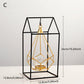 Frendorf | GeoLume Geometrischer Hängender Kerzenhalter oder Vase aus Eisen | Modernes Design | Vielseitige Deko