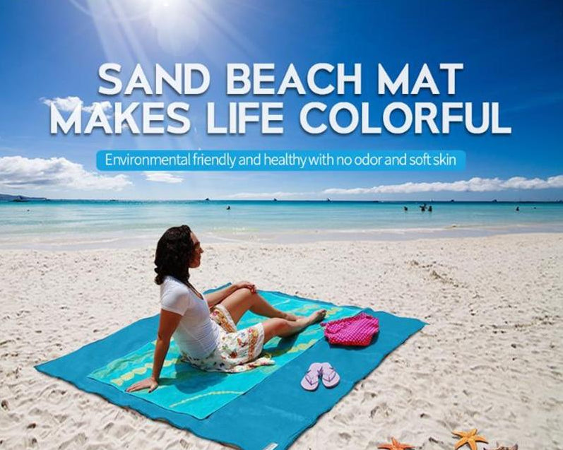 Frendorf | XXL Sandfreies Strandtuch | Zandsheet® | 200x200