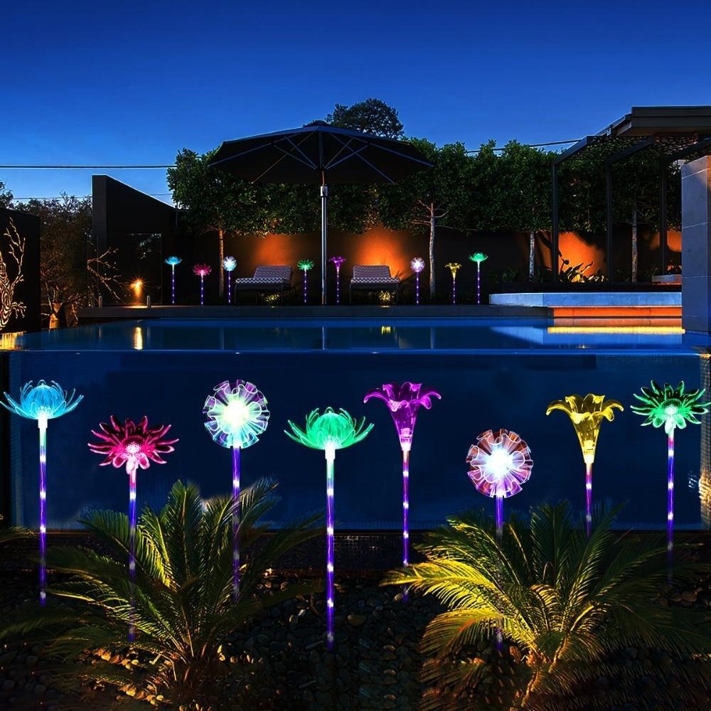 Frendorf | Blumenia Solar LED Gartenleuchten | Wetterfest | Solarbetrieben | Dekorative Beleuchtung für Außenbereiche