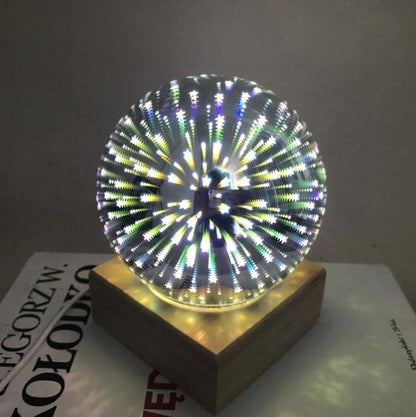 Frendorf | NovaOrb LED Nachtlicht | Art Deco Kristallkugel | Faszinierende Sternenprojektion