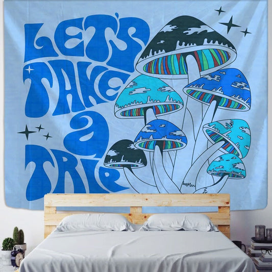 Psychedelischer Bohemian Stil Wandteppich