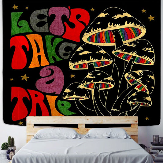 Psychedelischer Bohemian Stil Wandteppich