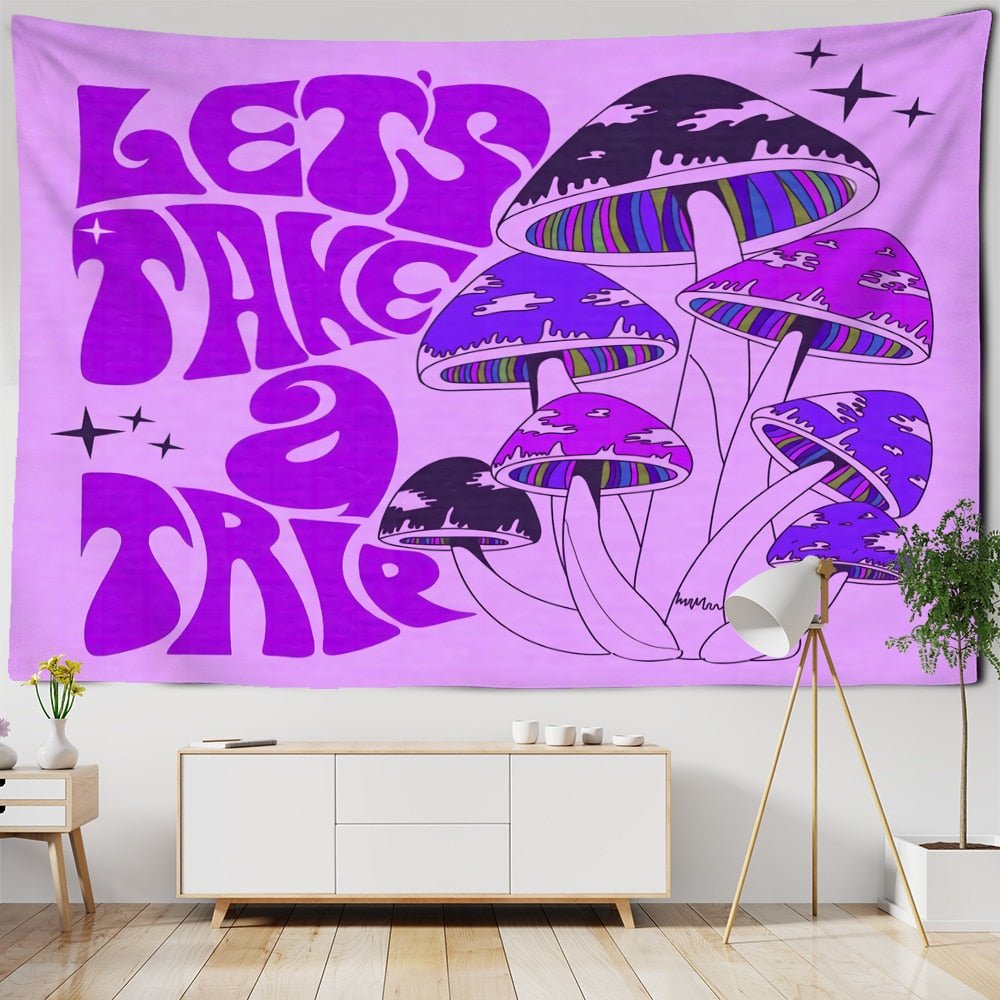 Psychedelischer Bohemian Stil Wandteppich