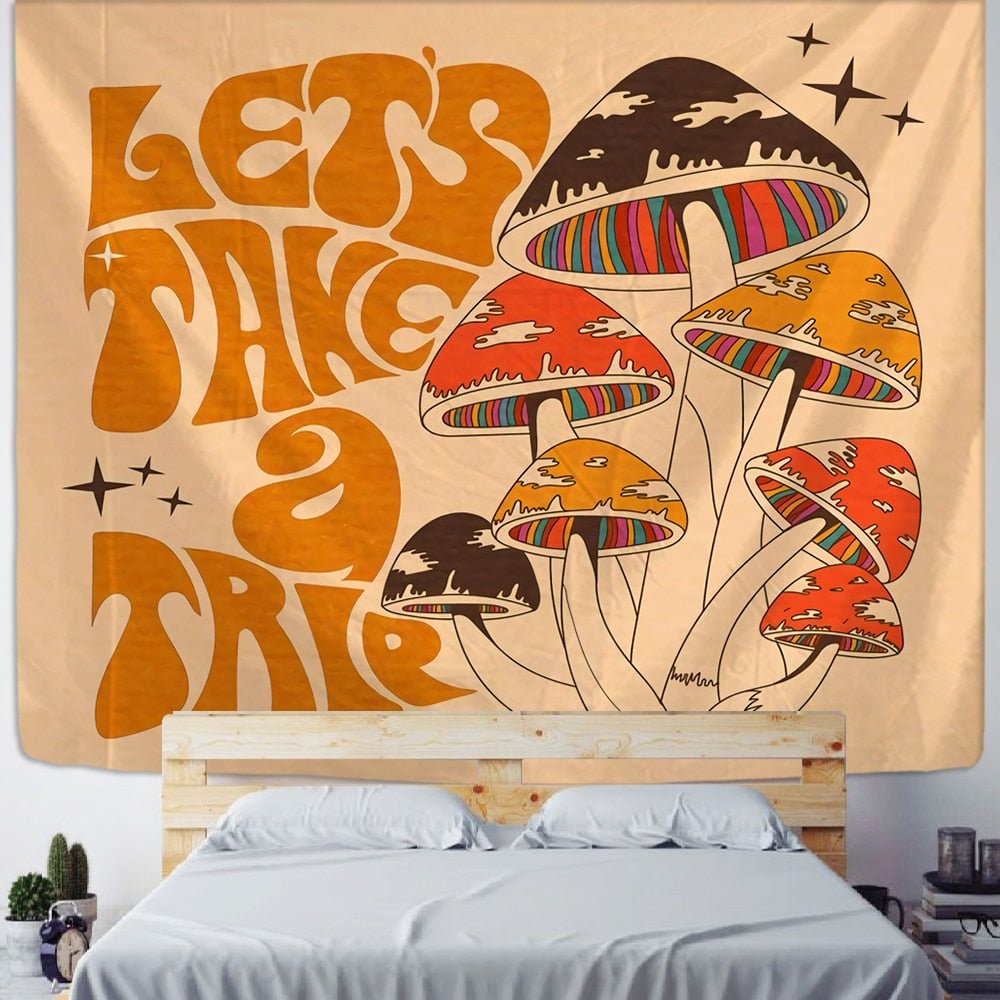 Psychedelischer Bohemian Stil Wandteppich