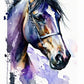 Frendorf | Lila Pferd Aquarell Wandkunst