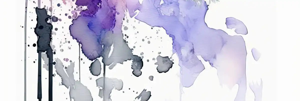 Frendorf | Lila Pferd Aquarell Wandkunst