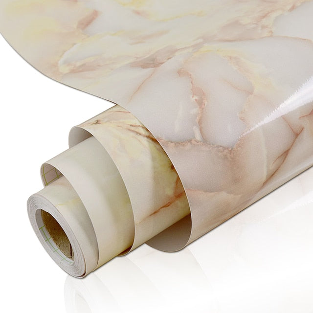 PVC Solid Vinyl Marmor Tapete Wasserdicht Selbstklebende Tapete
