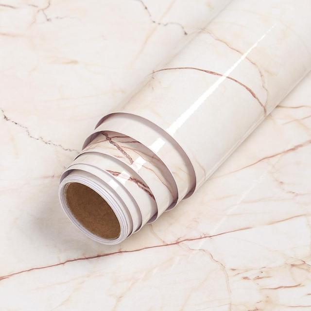PVC Solid Vinyl Marmor Tapete Wasserdicht Selbstklebende Tapete
