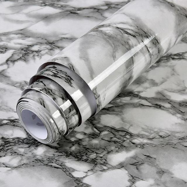 PVC Solid Vinyl Marmor Tapete Wasserdicht Selbstklebende Tapete