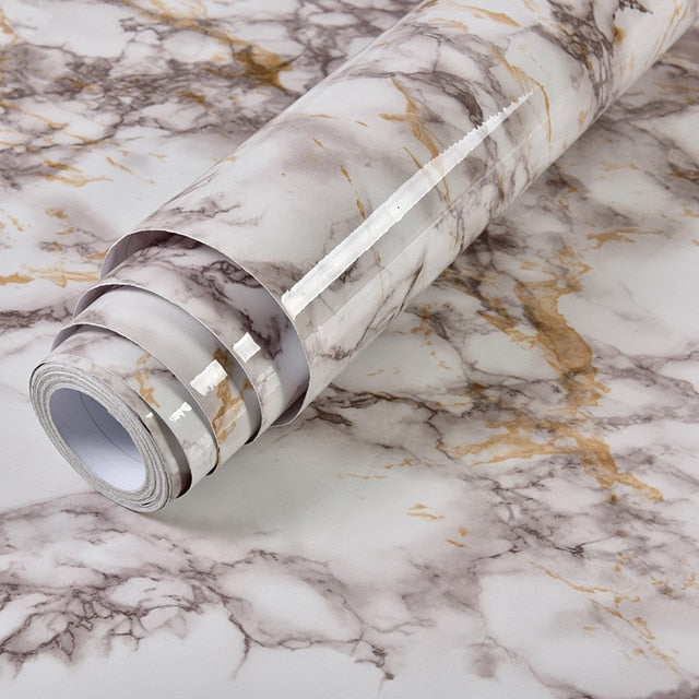 PVC Solid Vinyl Marmor Tapete Wasserdicht Selbstklebende Tapete
