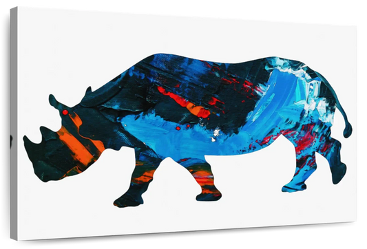 Frendorf | Rhino Abstract Silhouette Wandkunst