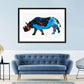 Frendorf | Rhino Abstract Silhouette Wandkunst
