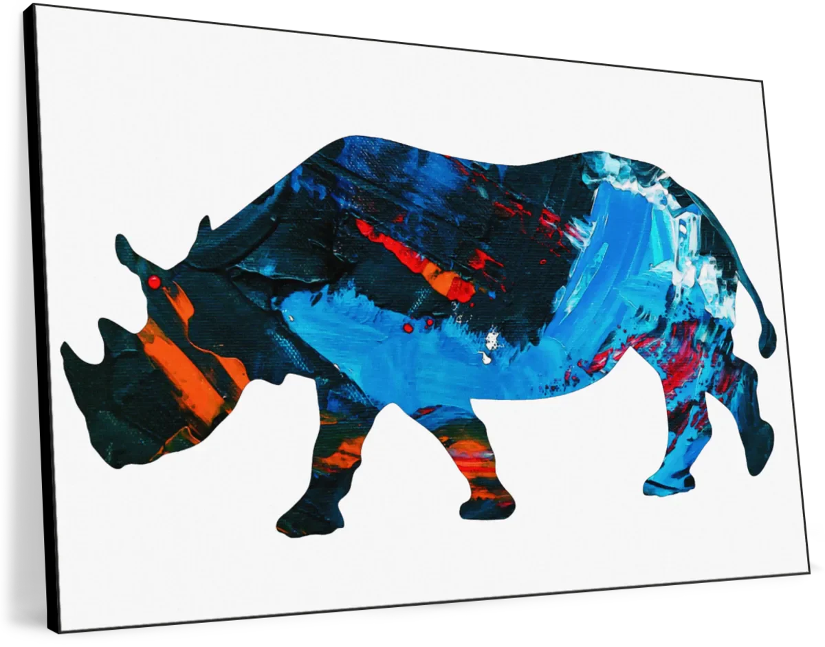 Frendorf | Rhino Abstract Silhouette Wandkunst
